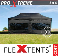 Faltzelt Pro Pack Xtreme 3x6 m mit 6 Wänden. Schwarz - verkauf von Alupavillon