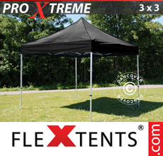 Faltzelt Pro Xtreme 3x3 m, Schwarz - verkauf von Alupavillon