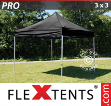 Faltzelt FleXtents Pro 3x3 m aus, schwarz - verkauf von Alupavillon