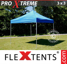 Faltzelt Pro Xtreme 3x3 m, Blau - verkauf von Alupavillon