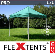 Faltzelt FleXtents Pro 3 x 3 m aus, grün - verkauf von Alupavillon