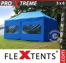 Faltzelt Pro Xtreme 3x6 m, Blau inkl. 6 Wänden - verkauf von Alupavillon