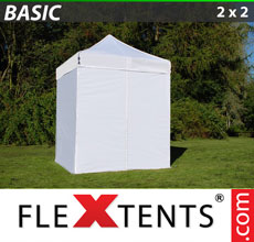 Faltzelt FleXtents 2x2 m basic Weiß - verkauf von Alupavillon