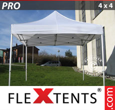 Faltzelt FleXtents Pro 4x4 m aus, weiss - verkauf von Alupavillon