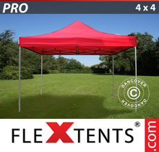 Faltzelt FleXtents Pro 4x4 m, rot - verkauf von Alupavillon