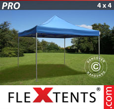 Faltzelt FleXtents Pro 4x4 m, blau - verkauf von Alupavillon