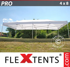 Faltzelt FleXtents Pro 4x8 m aus, weiss - verkauf von Alupavillon