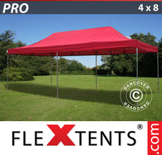 Faltzelt FleXtents Pro 4x8 m, rot - verkauf von Alupavillon