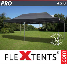 Faltzelt FleXtents Pro 4x8 m, schwarz - verkauf von Alupavillon